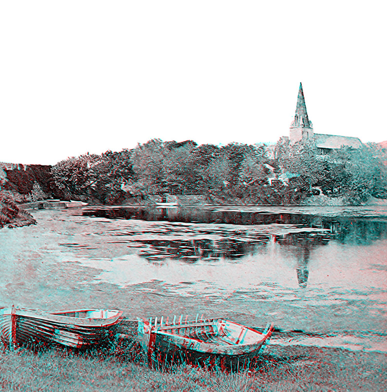 An anaglyph stereograph adapted for modern computer-screen viewing.